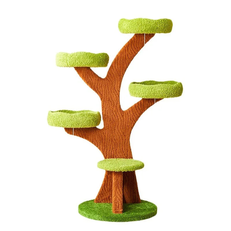 Cat Scratching Post Climbing Frame Tree House Modern Luxury Tower Scratching Trees customized Scratcher Wood Cat Trees