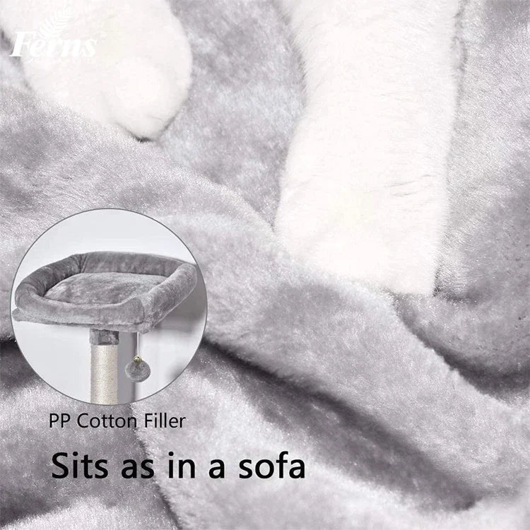 Luxury High Quality Wood Modular Entertainment Scratching Post Tower Platform Cat Tree Tower with House