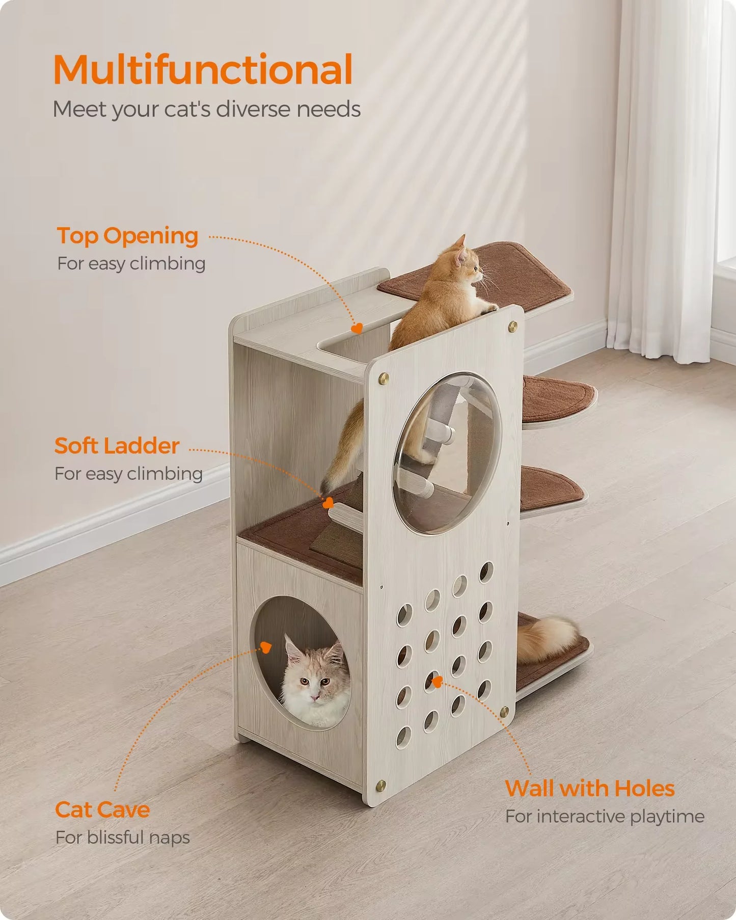 Pet Toy Pet Cat Furniture Luxury Pet Lover Gift Tower Houses Scratcher Climbing Cat Tree
