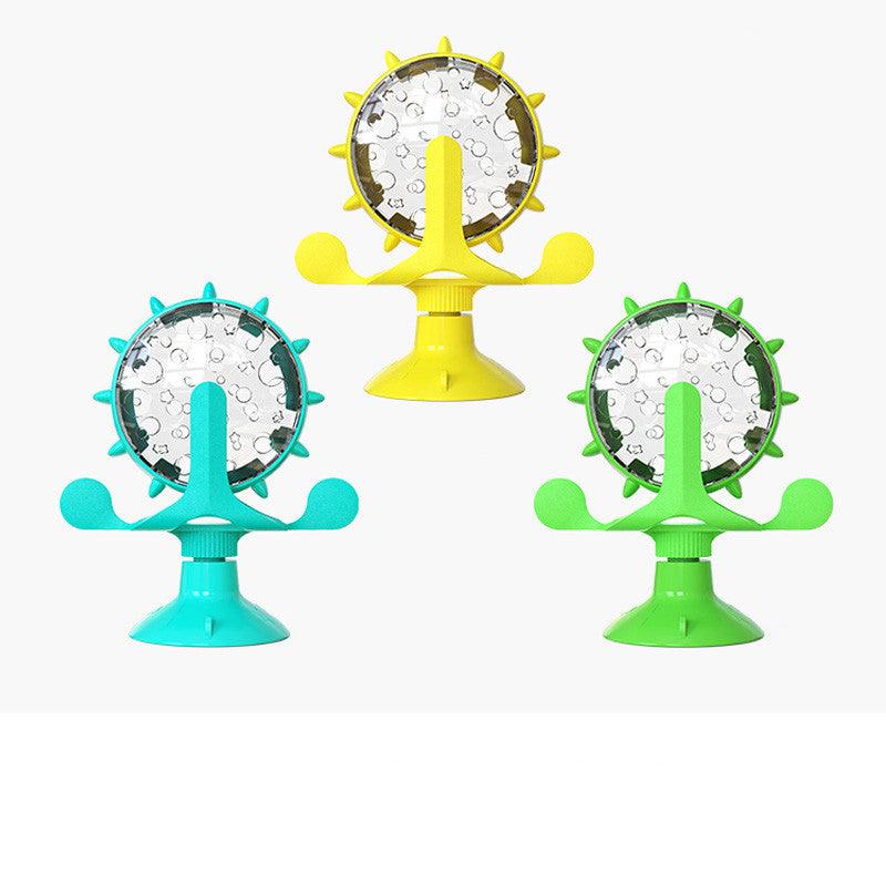 Interactive Spinning Windmill Cat Toy With Self-Feeding Feature-2