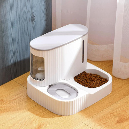 Pet Oasis: Automatic Cat Drinking Fountain And Feeder-0