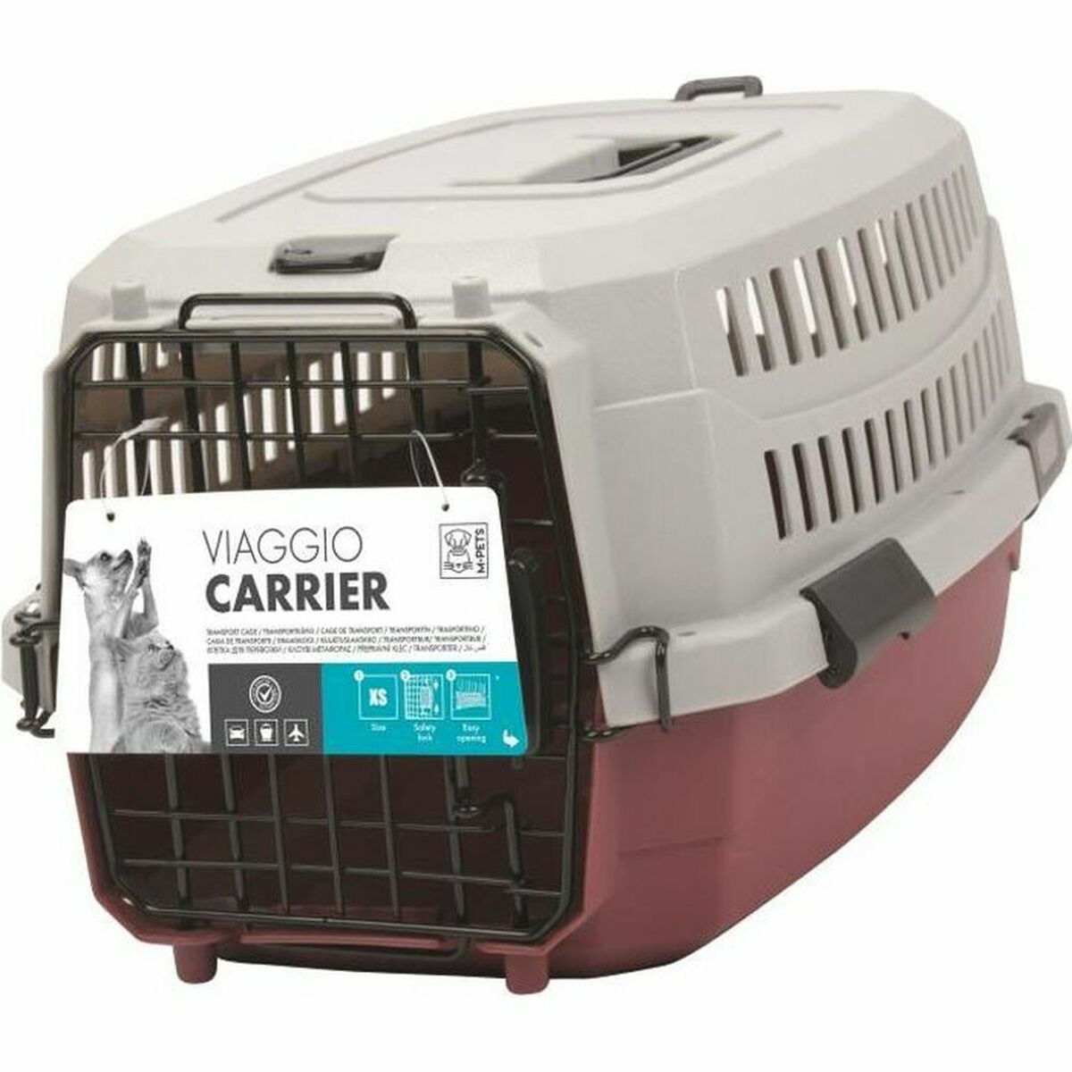 Carrier MPETS Grey Burgundy 58,4 x 38,7 x 33 cm-0