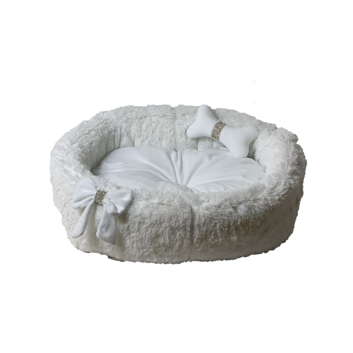 Pet bed GO GIFT XL White 60 x 18 x 60 cm-0