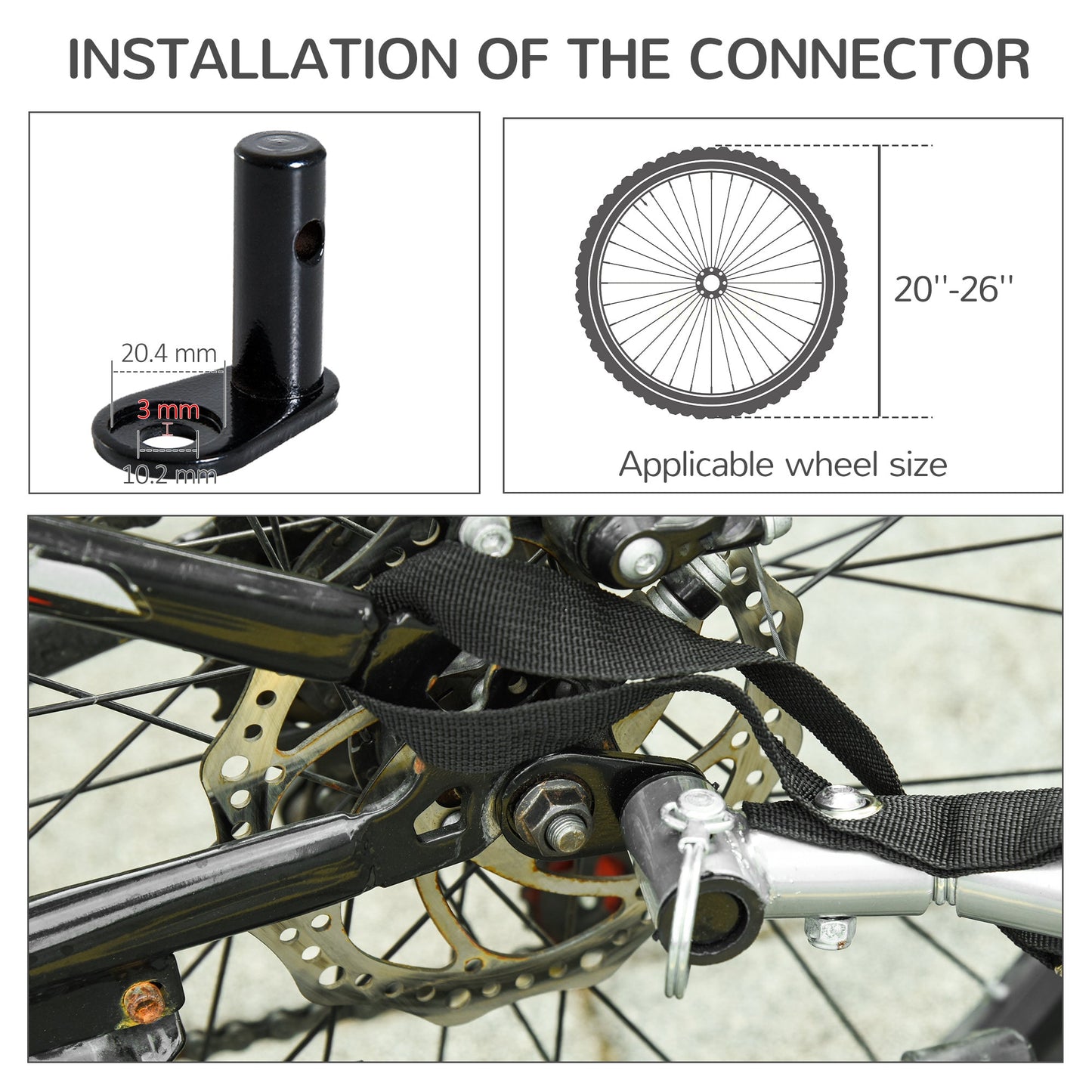 Dog Bike Trailer Folding Pet Trailer Dog Carrier Bicycle Steel Frame Jogger Stroller with Suspension - Green & Grey-4