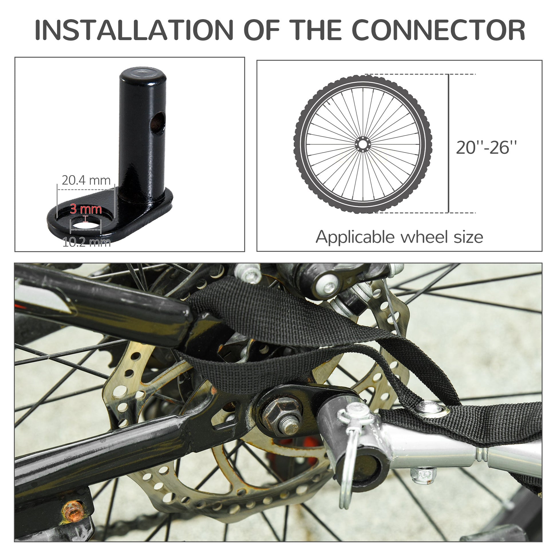 Dog Bike Trailer Folding Pet Trailer Dog Carrier Bicycle Steel Frame Jogger Stroller with Suspension - Green & Grey-4