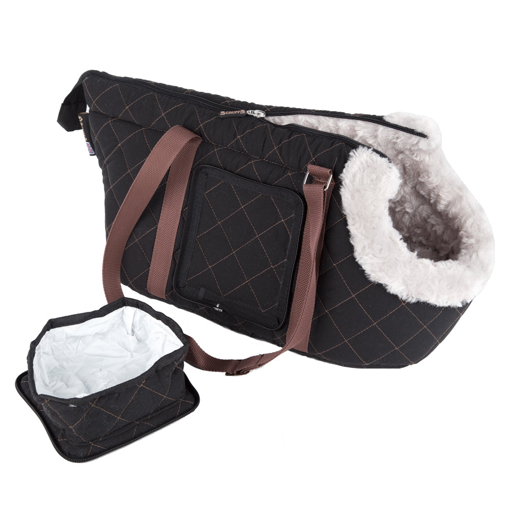 Wilton Dog Carrier (in Blue, Grey, Black, Brown) by Scruffs-11