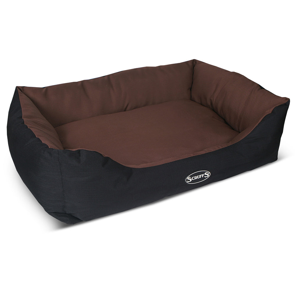 Expedition Box Dog Bed (in Chocolate Brown, Graphite Grey & Plum) by Scruffs-1