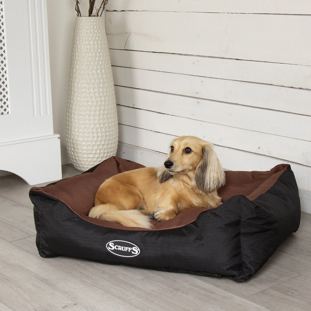 Expedition Box Dog Bed (in Chocolate Brown, Graphite Grey & Plum) by Scruffs-4