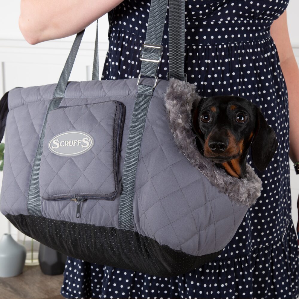 Wilton Dog Carrier (in Blue, Grey, Black, Brown) by Scruffs-6
