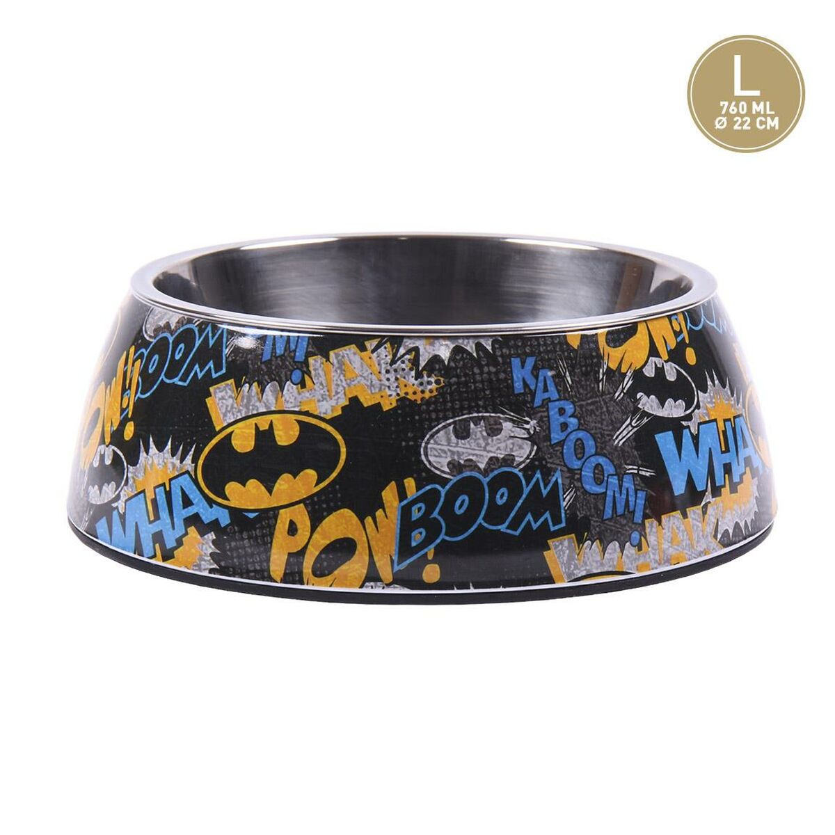 Dog Feeder Batman 760 ml Melamin Metal Multicolour-7