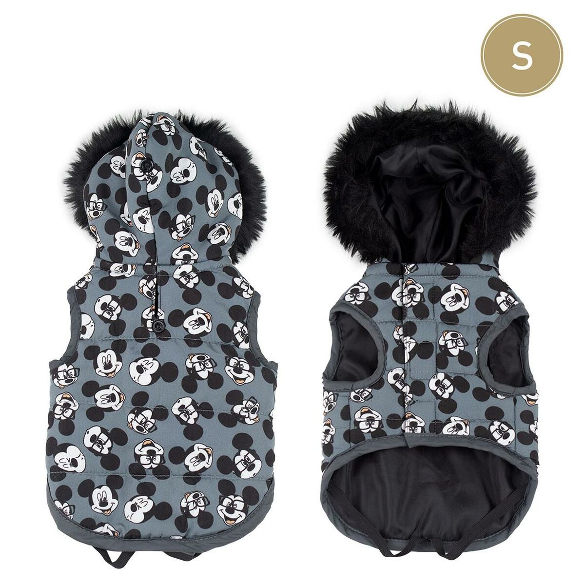 Dog Coat Mickey Mouse Grey S-4