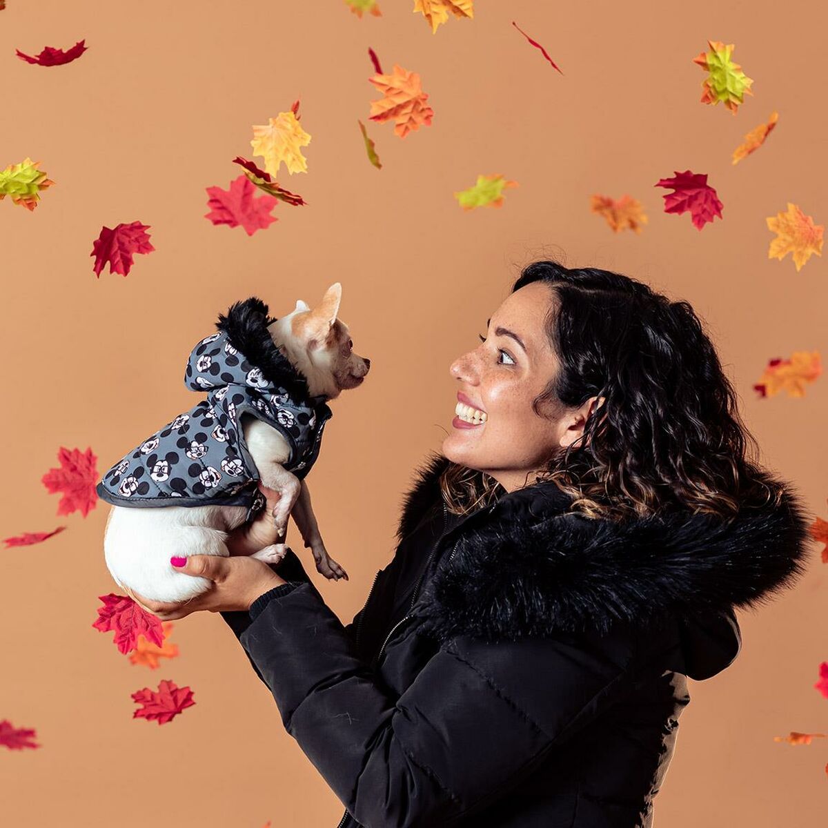 Dog Coat Mickey Mouse Grey S-3