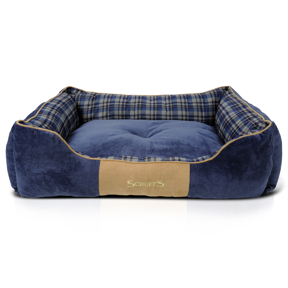 Highland Box Dog Bed (in Blue or Red) by Scruffs-2