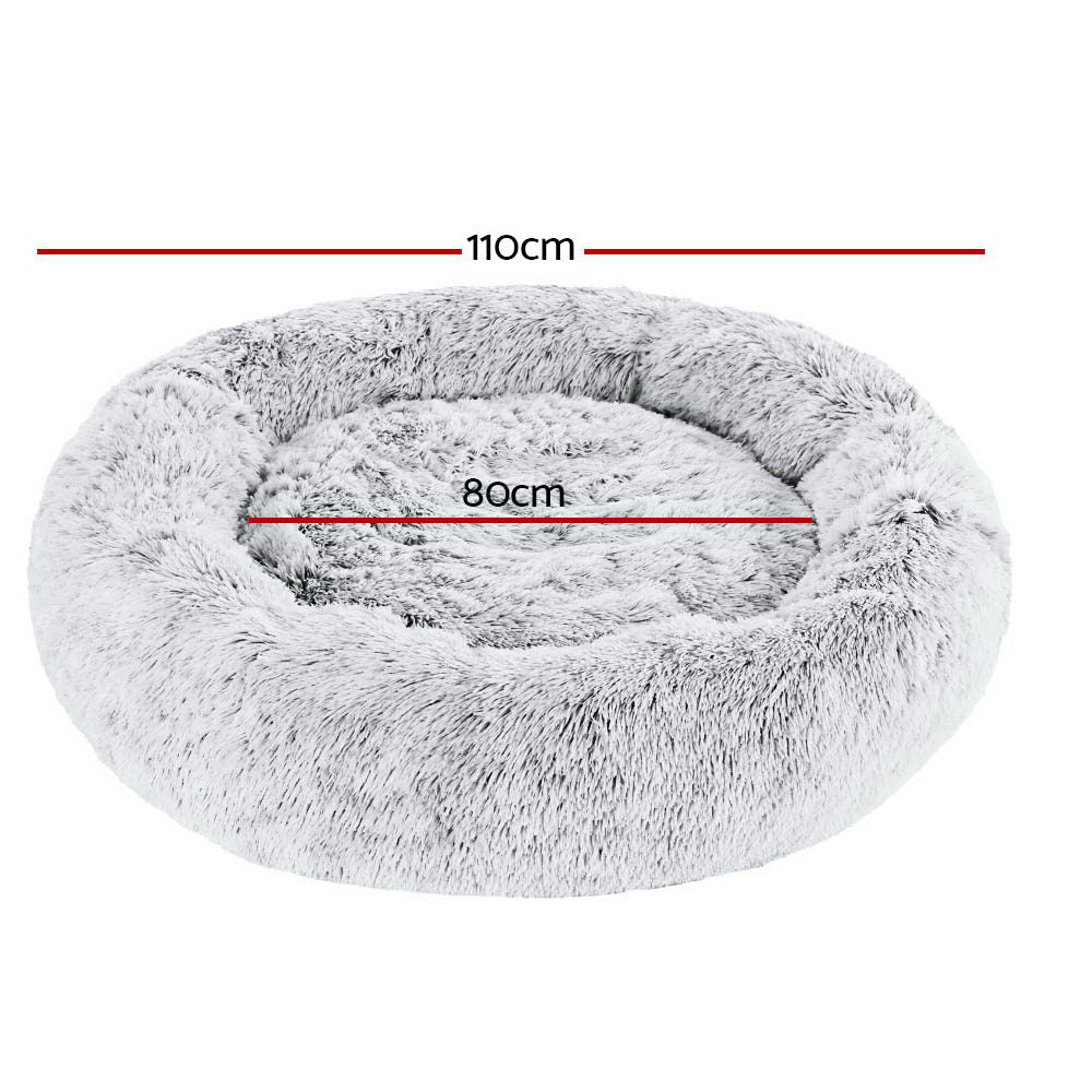 i.Pet Dog Bed Pet Bed Cat Extra Large 110cm Charcoal-1
