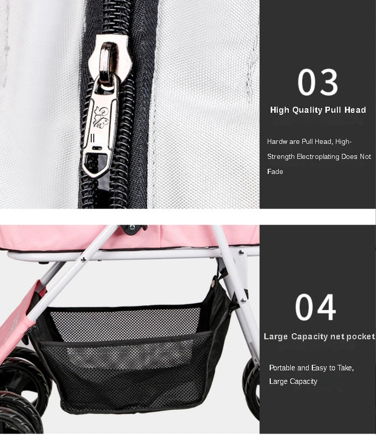 Leichtgewicht unter den Hundewagen mit abnehmbarem Aufsatz für das  Auto