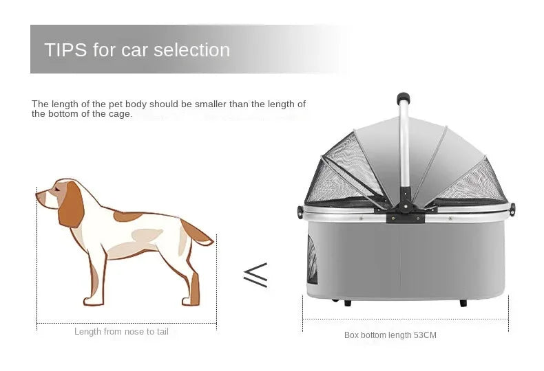 Vielseitig einsetzbarer Outdoor Hundewagen