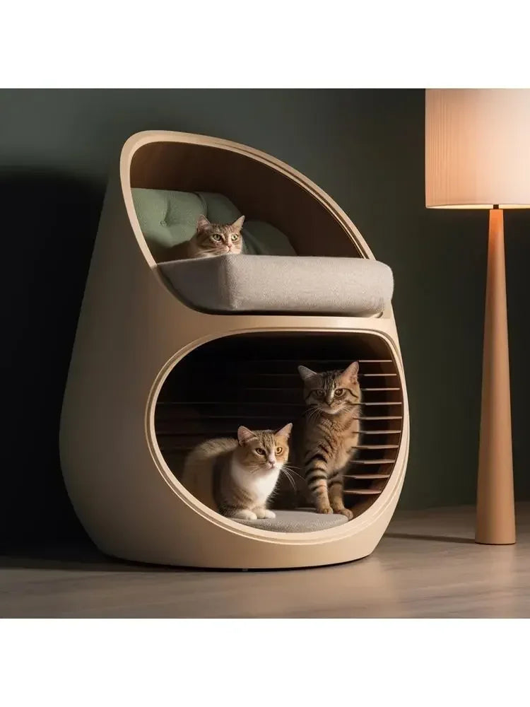 People and cats share Wangshe bedside table universal coffee table cat nest
