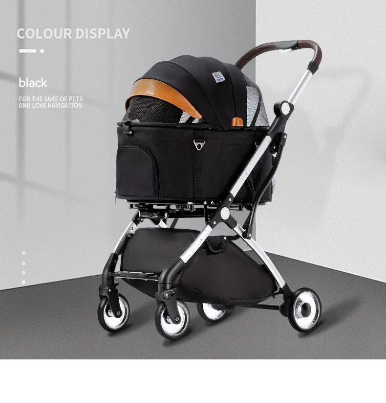 Hundewagen in Modernem Design und vier Rädern