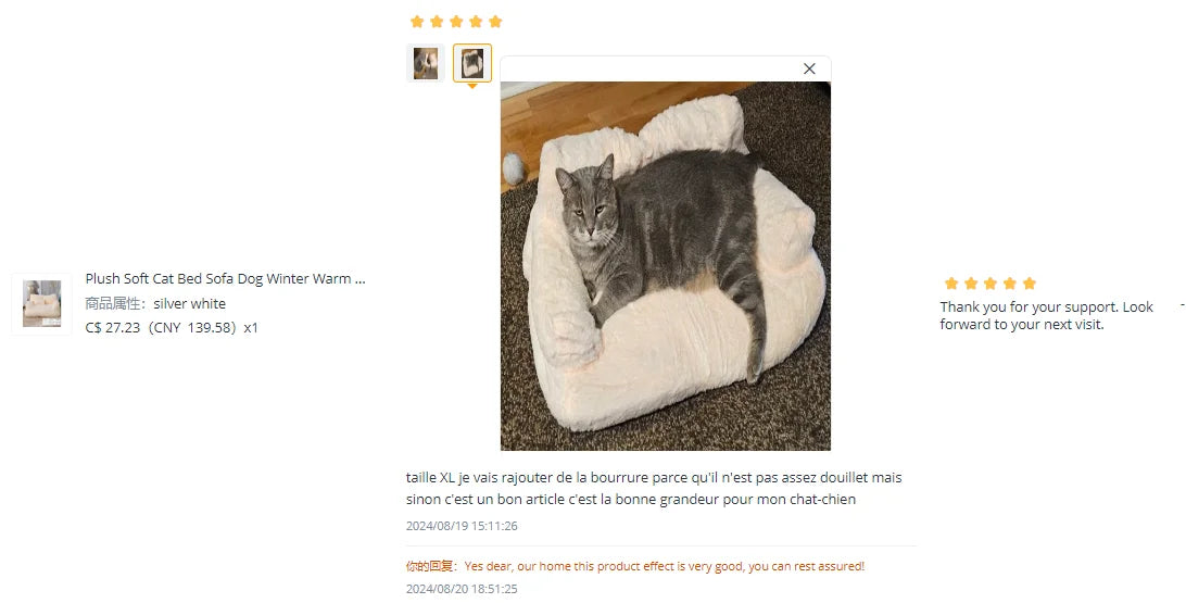 Tolles kuschliges Hundesofa