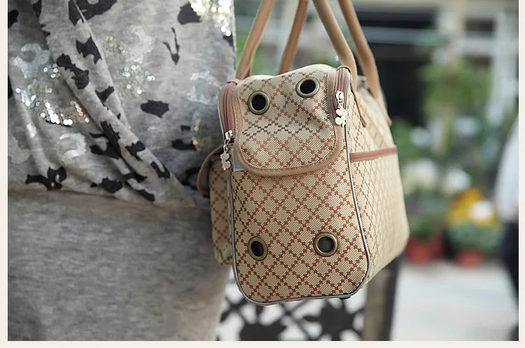 Wunderschöne klassische Hundetragetasche