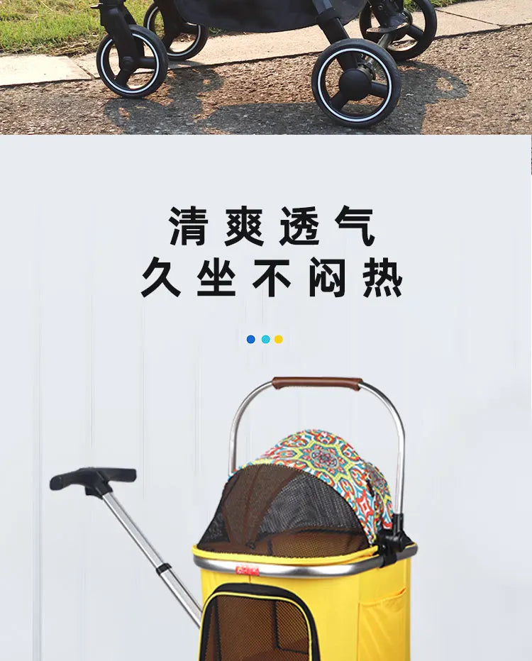 Außergewöhnlicher Hundewagen mit Abnehmbarem Aufsatz