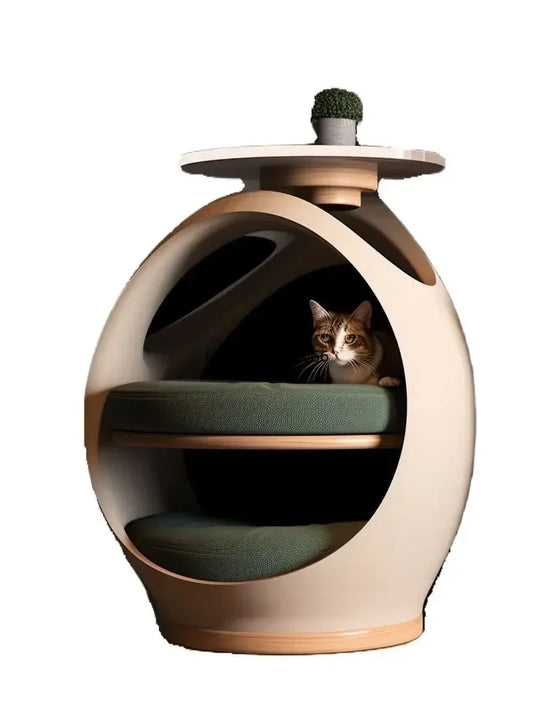 People and cats share Wangshe bedside table universal coffee table cat nest