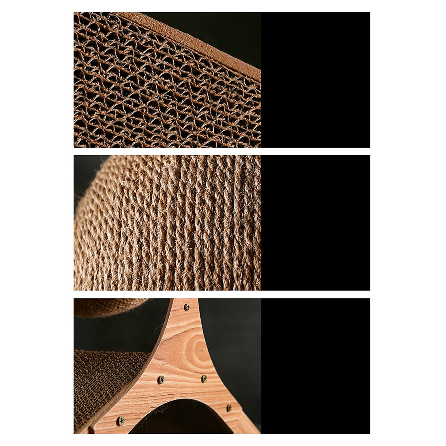 Interaktives Katzenspielzeug mit dem Katzen ihre Krallen schärfen können.