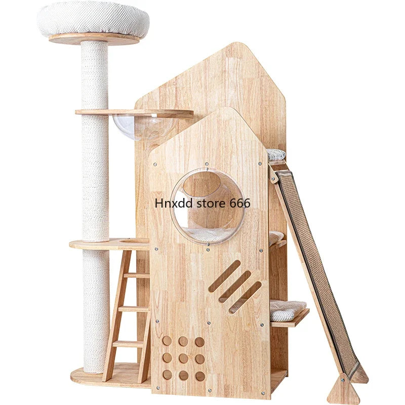 Large cat climbing frame integrated imported solid wood cat frame naughty castle