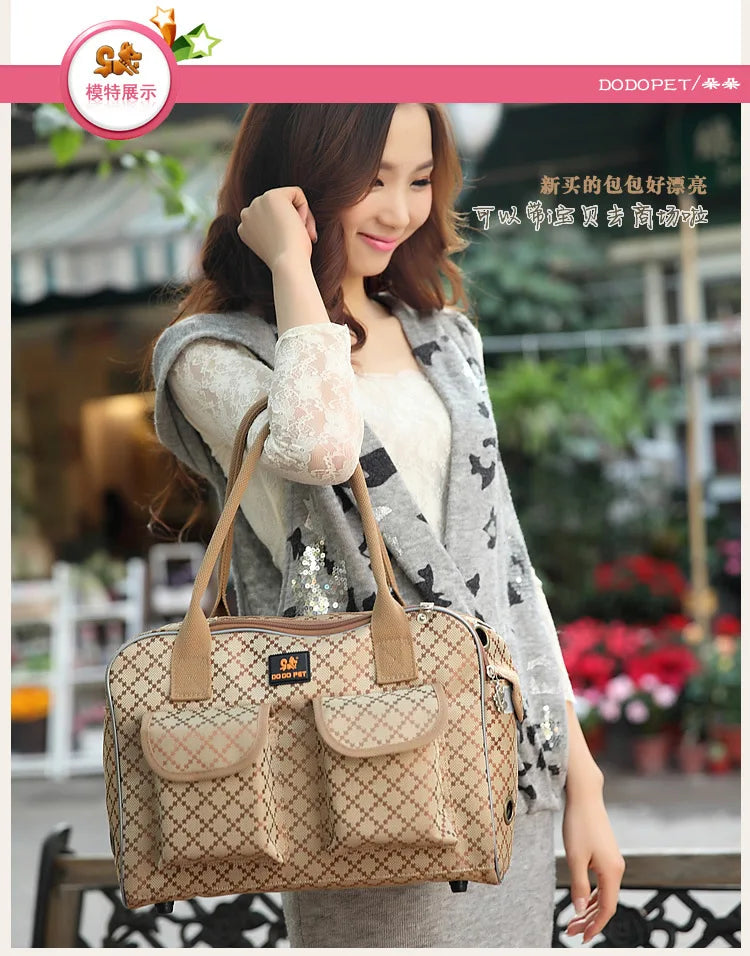 Wunderschöne klassische Hundetragetasche