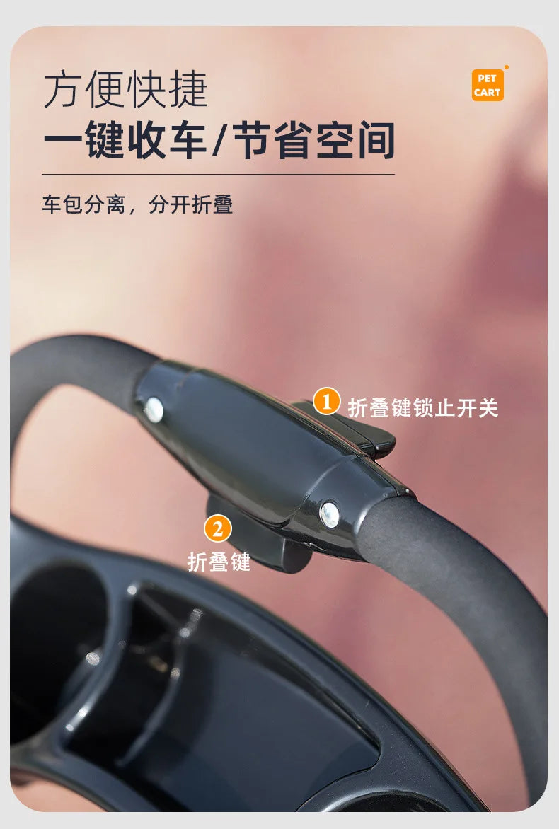 Kleiner handlicher  Hundewagen, die günstige Alternative