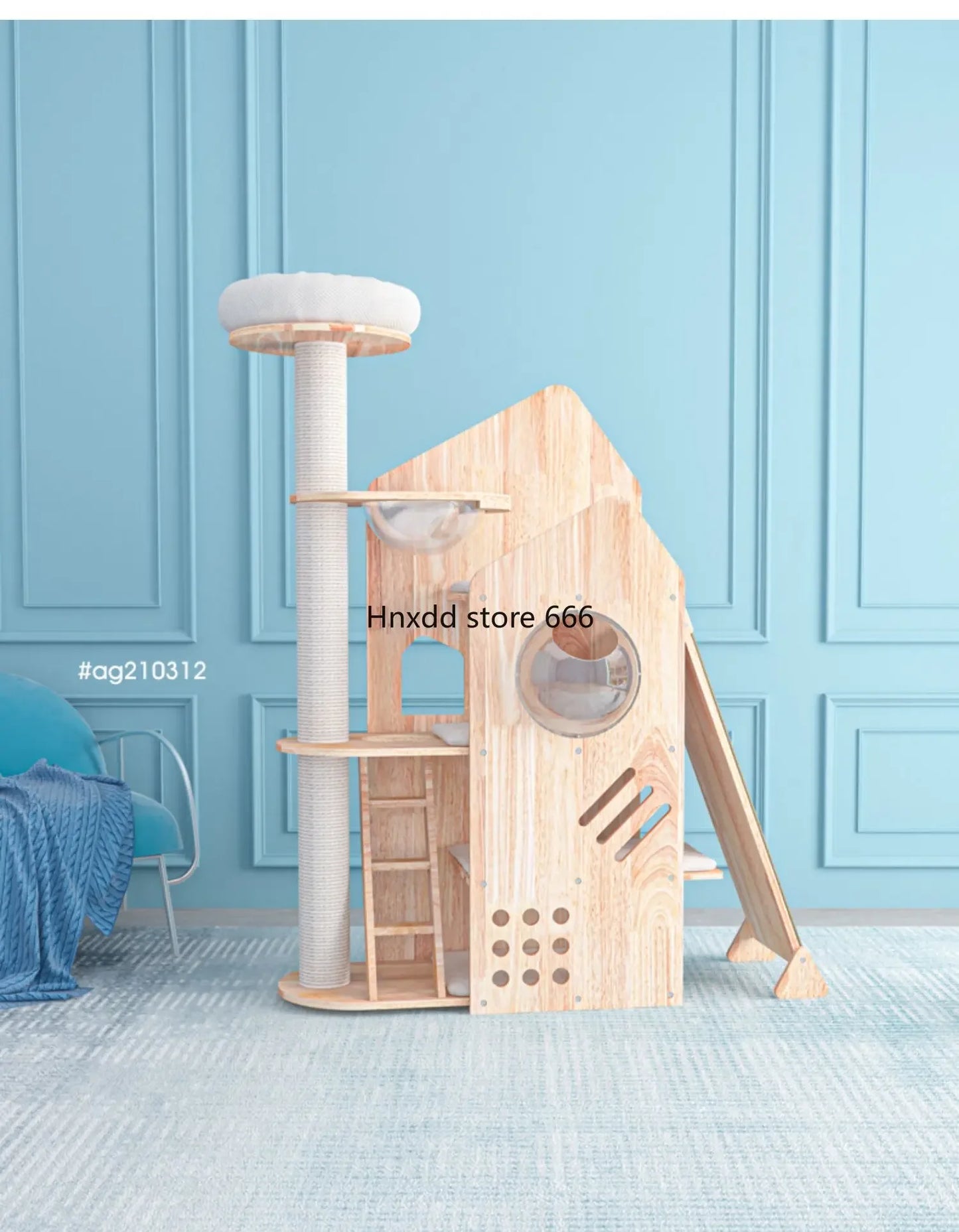 Large cat climbing frame integrated imported solid wood cat frame naughty castle