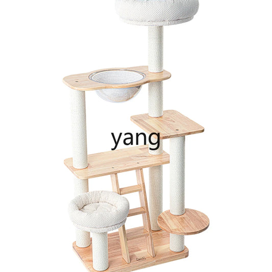 CX cat nest cat tree integrated solid wood lacquered nest