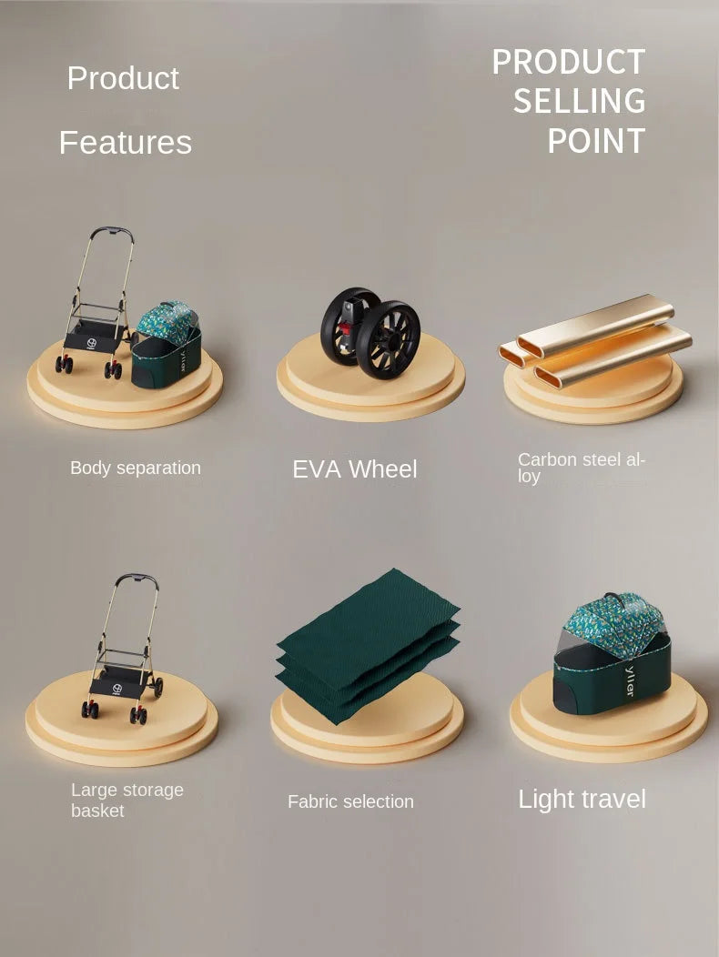 Ein Leichtgewicht unter den Hundewagen mit schönem Design und einfach  zu bedienen