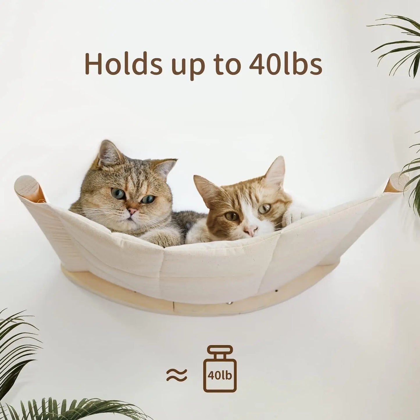 Cat Tree Tower Climbing Shelf Wall Mounted Jumping Platform Cat Hammock And Bed Easy-cleaning and Durable Ladders with Felt