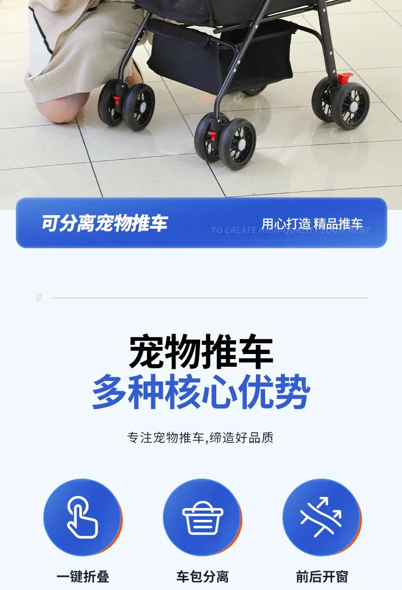 Praktischer Hundewagen für den täglichen Gebrauch