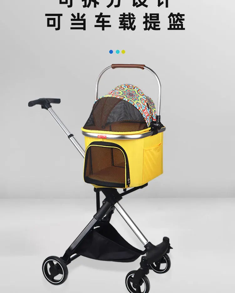 Außergewöhnlicher Hundewagen mit Abnehmbarem Aufsatz