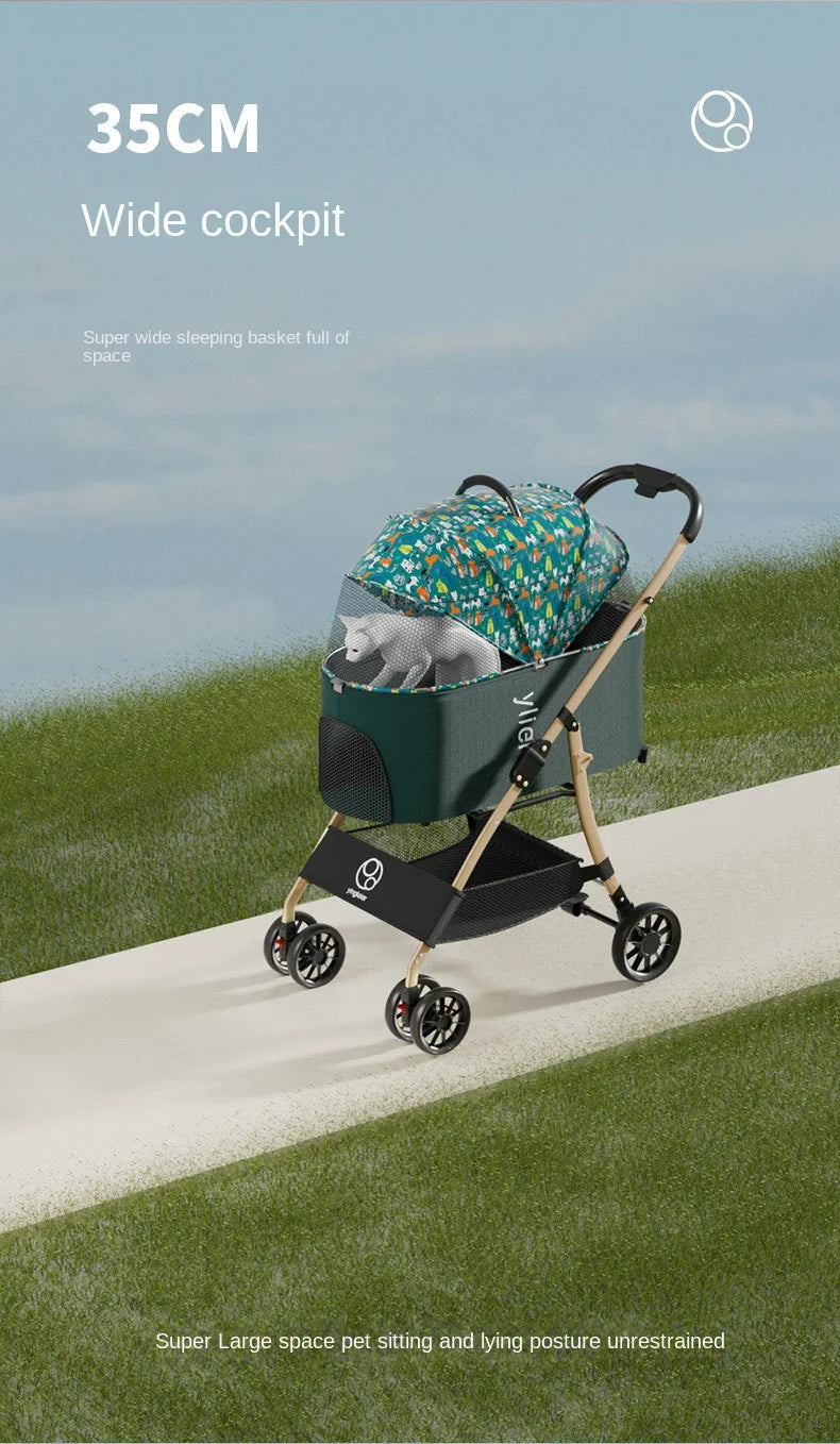 Ein Leichtgewicht unter den Hundewagen mit schönem Design und einfach  zu bedienen