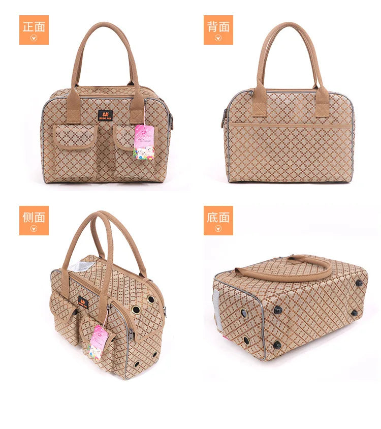 Wunderschöne klassische Hundetragetasche