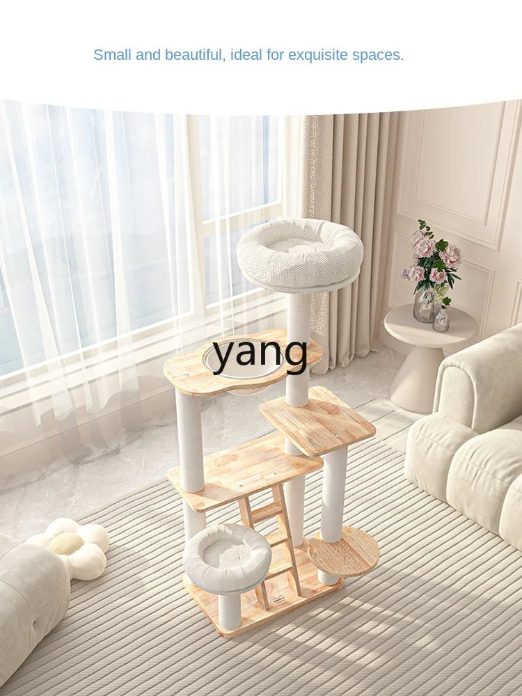 CX cat nest cat tree integrated solid wood lacquered nest