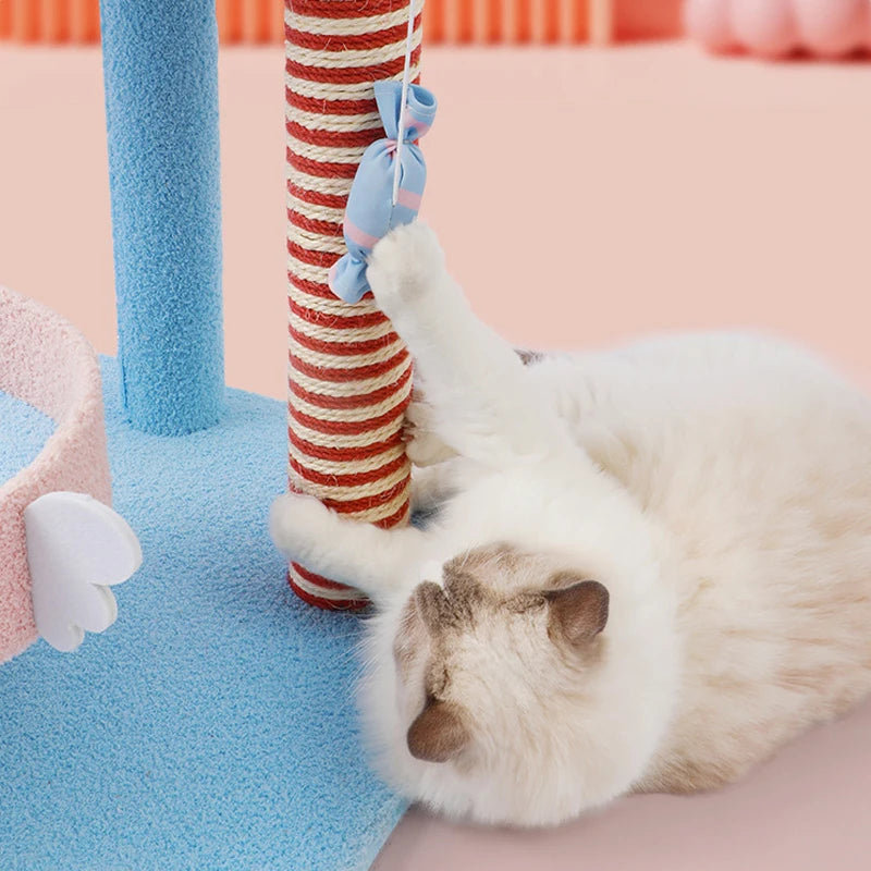 Luxury Pet Cat Tree House Condo Furniture Multi-Layer Cat Tree Tower Toy Sisal Scratching Post for Cat Climbing Jumping Toys