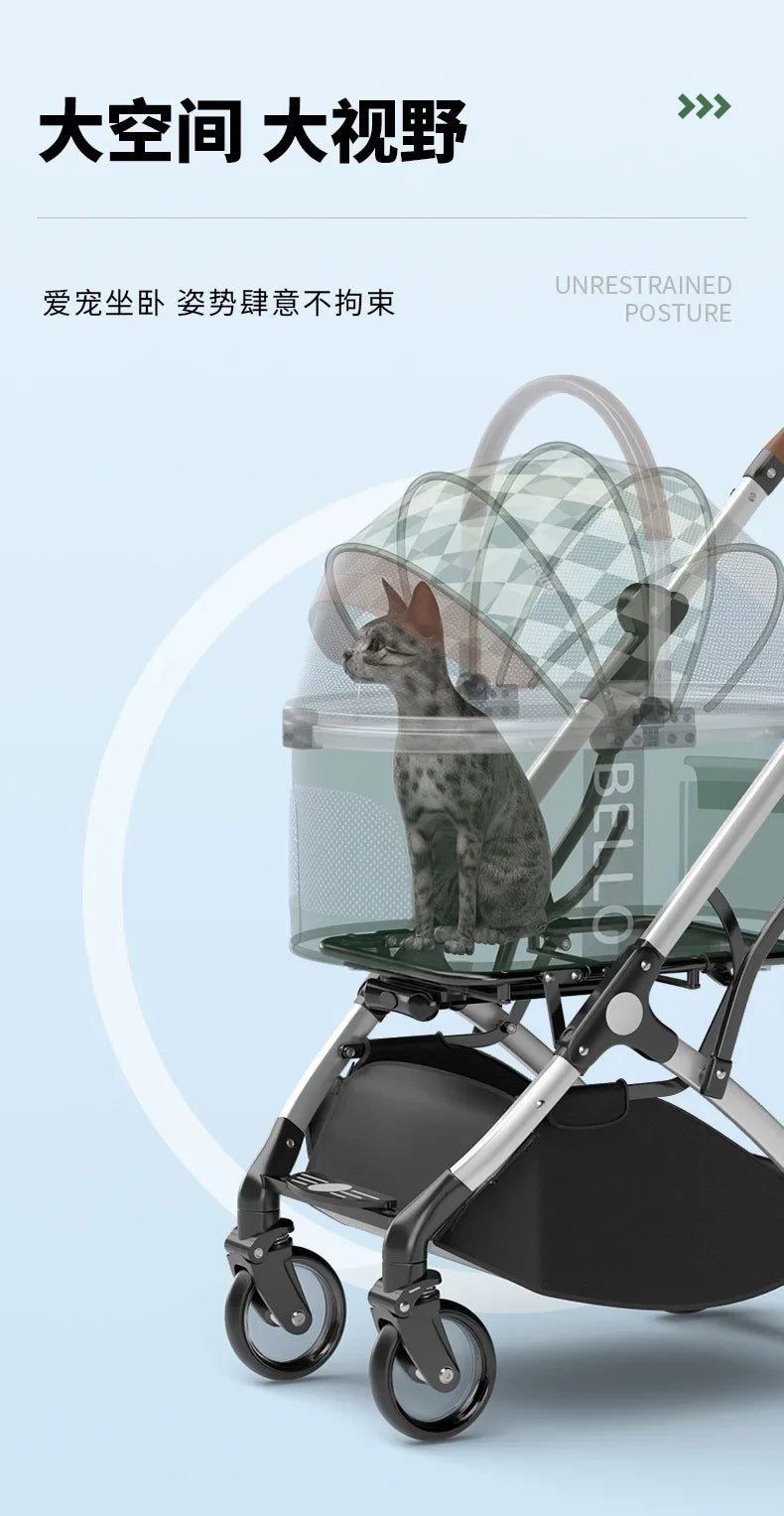 Aluminium Hundebuggy für Hunde bis 15 Kg