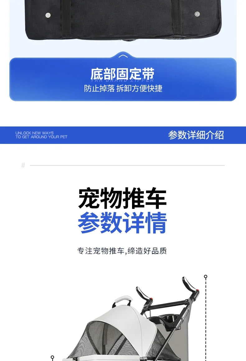 Praktischer Hundewagen für den täglichen Gebrauch