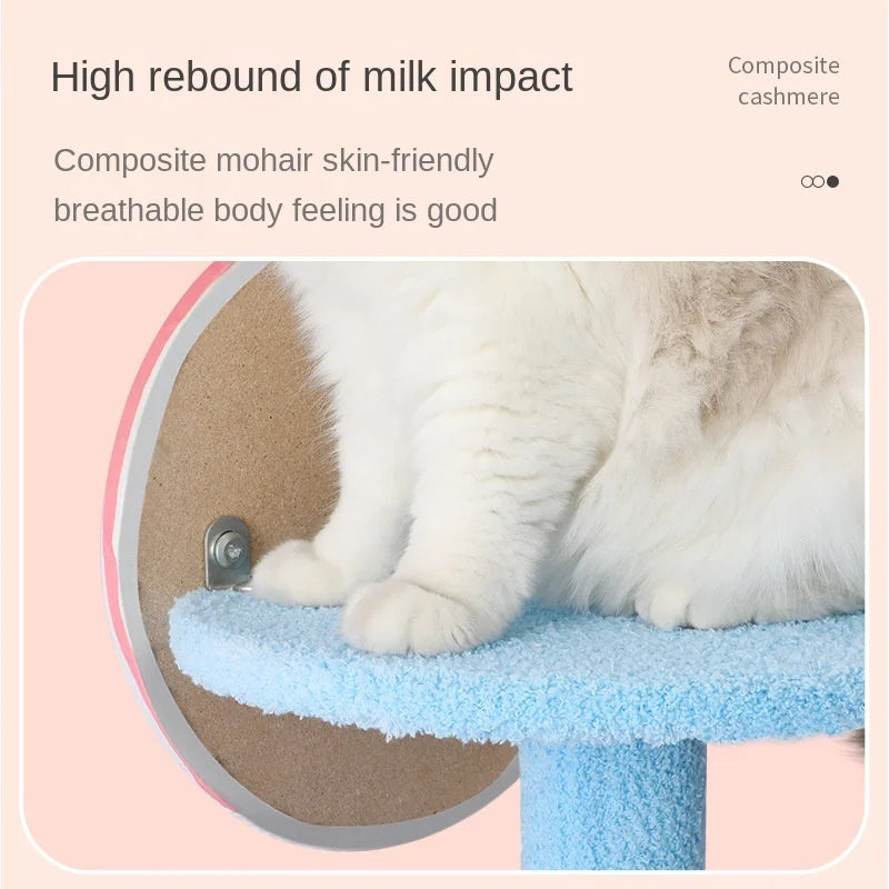 Cat climbing frame Cat scratcher Cat house Cat tree tower condo furniture Cat shelves Large cat supplies ladder Sisal cat toy