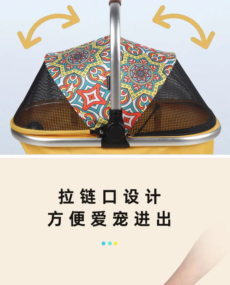 Außergewöhnlicher Hundewagen mit Abnehmbarem Aufsatz