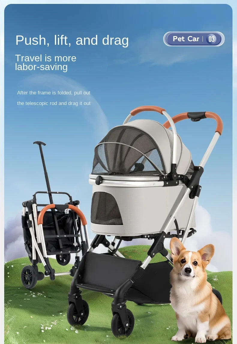 Vielseitig einsetzbarer Outdoor Hundewagen