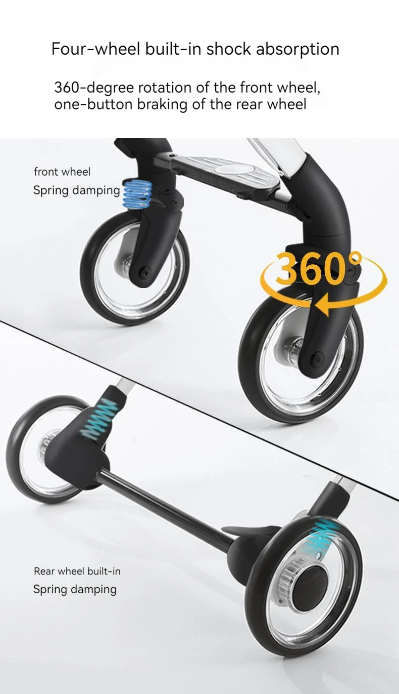 Hundewagen in Modernem Design und vier Rädern