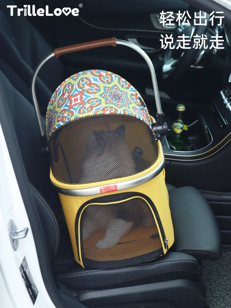 Außergewöhnlicher Hundewagen mit Abnehmbarem Aufsatz