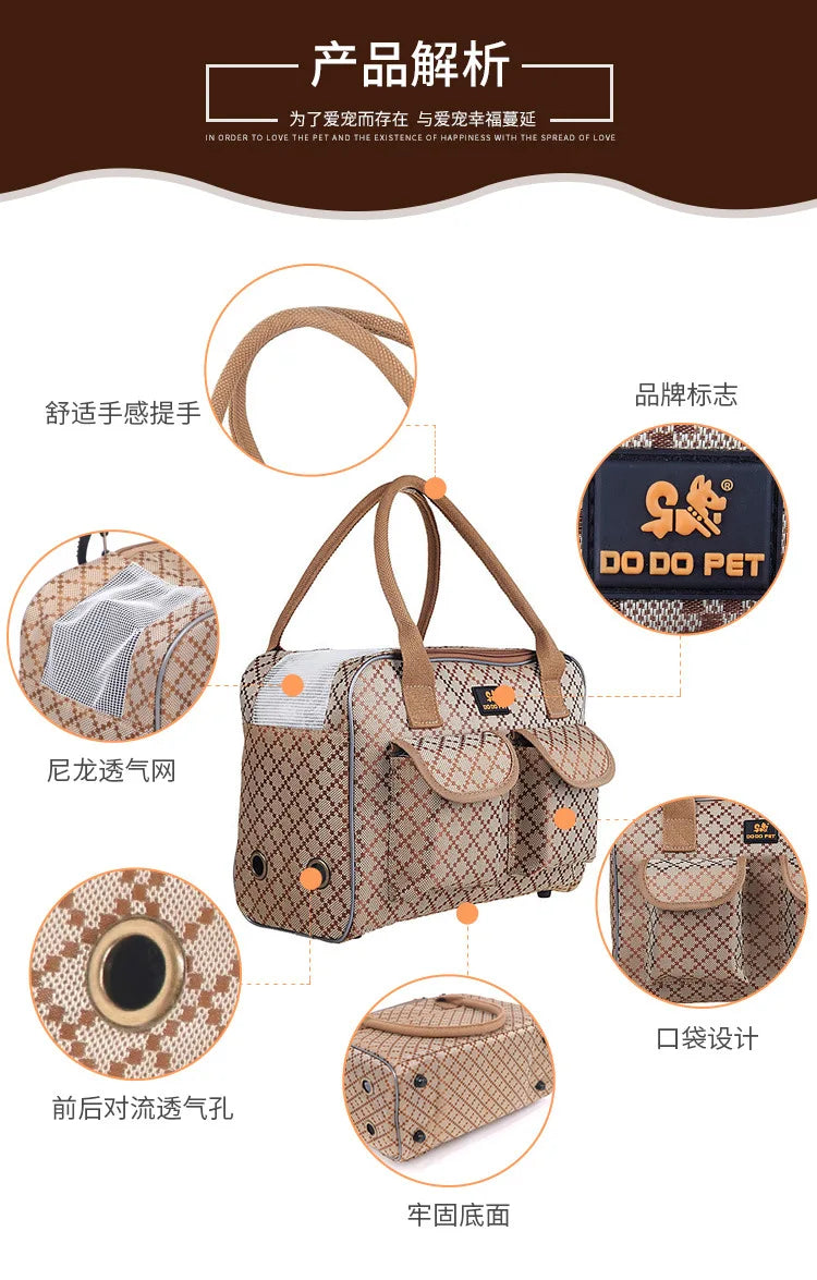 Wunderschöne klassische Hundetragetasche