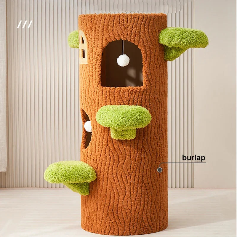 Cozy Large Multi-Level Cat Tree Tower Sisal Scratching Posts Felt Bed Cat Climbing Frame Furniture Toy for Your Feline Friend