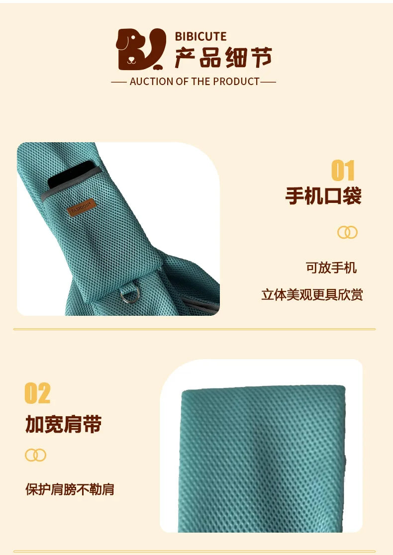 Crossbody Schultertragetasche für Hunde